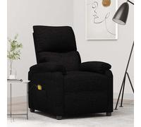 vidaXL Massage Chair Black Fabric