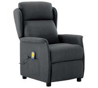 vidaXL Massage Chair Dark grey 67.5 x 93.5 x 101.5 cm Fabric