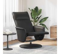 vidaXL Massage Recliner Chair Black Faux Leather