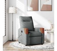 vidaXL Massage Recliner Chair Dark grey 69 x 86 x 100 cm Fabric