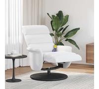 vidaXL Massage Recliner Chair White 71 x 98 x 106 cm Faux leather