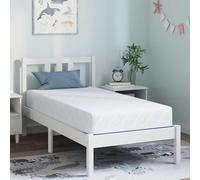 vidaXL Mattress White and Blue 80 x 160 cm Gel Memory Foam