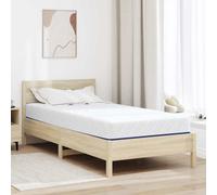 vidaXL Mattress White and Blue 90 x 190 cm Gel Memory Foam