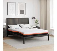 vidaXL Mattress White and Grey 140 x 190 cm Gel Memory Foam