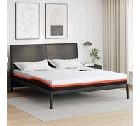 vidaXL Mattress White and Grey 180 x 200 cm Gel Memory Foam