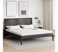 vidaXL Mattress White and Grey 200 x 200 cm Memory Foam