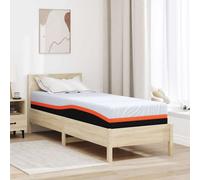 vidaXL Mattress White and Grey 80 x 200 cm Memory Foam