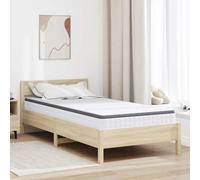 vidaXL Mattress White and Grey 90 x 190 cm Bonell Spring