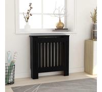 vidaXL MDF Radiator Cover Black Heating Cabinet Heater Shelf Indoor Furniture