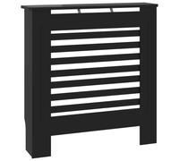 vidaXL MDF Radiator Cover Black Heating Cabinet Heater Shelf Grill Furniture