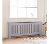 vidaXL MDF Radiator Cover Grey Heating Cabinet Heater Shelf Indoor Furniture
