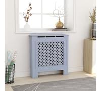 vidaXL MDF Radiator Cover Grey Heating Cabinet Grill Furniture Heater Shelf