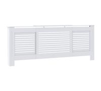 vidaXL MDF Radiator Cover White Heater Shelf Heating Cabinet Indoor Furniture