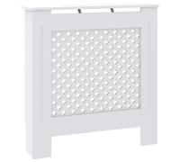 vidaXL MDF Radiator Cover White Heating Cabinet Grill Furniture Heater Shelf