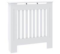 vidaXL MDF Radiator Cover White Heating Cabinet Heater Shelf Indoor Furniture