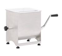 vidaXL Meat Mixer with Gear Box Silver Stainless Steel