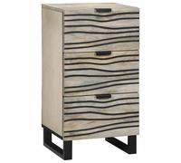 vidaXL Media Storage Cabinets & Racks White and Black 40 x 33 x 75 cm