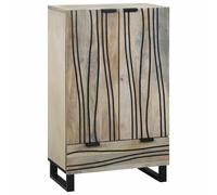 vidaXL Media Storage Cabinets & Racks White and Black 60 x 33 x 100 cm