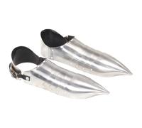vidaXL Medieval Knight Armour Sabatons Replica LARP Silver Armour Costume Shoe