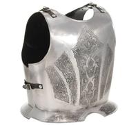 vidaXL Medieval Knight Body Armour Cuirass LARP Silver Steel Cosplay Replica