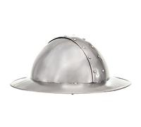 vidaXL Medieval Knight Helmet Collectable Entertainment Weapon Warrior Armour Halloween Party Cosplay Supply LARP Replica Silver Steel
