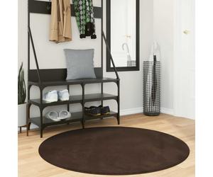 vidaXL Medium Pile Soft and Washable Rug HUARTE Brown Ø 120 CM