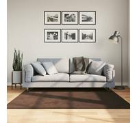 vidaXL Medium Pile Soft and Washable Rug HUARTE Brown 160 x 160 cm