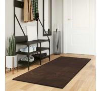 vidaXL Medium Pile Soft and Washable Rug HUARTE Brown 200 x 80 cm