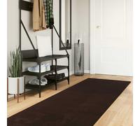 vidaXL Medium Pile Soft and Washable Rug HUARTE Brown 400 x 80 cm