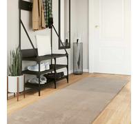 vidaXL Medium Pile Soft and Washable Rug HUARTE Sand 80 x 750 cm