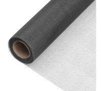 vidaXL Mesh Screen Fiberglass 80x1000 cm Black