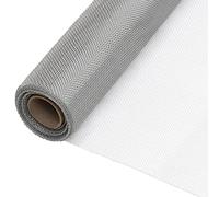 vidaXL Mesh Screen Stainless Steel - DIY tool for Screens, Fencing, Light Bulb Covers - and Sag- Silver Material - 60x500 cm