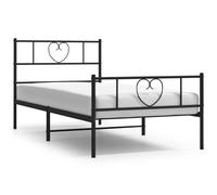 Metal Bed Frame Bedroom Platform Bed Base Bedstead Mattress Foundation vidaXL