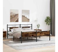 Bed Frame without Mattress Engineered Wood Bed Base Single Bed vidaXL