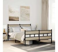Metal Bed Frame without Mattress Bed Base Bedstead Entertainment Centre vidaXL