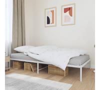 (100 x 200 cm, without headboard) vidaXL Metal Bed Frame with Headboard Bedroom Metal Platform Bed Base Bedstead