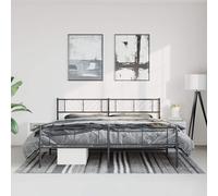 Metal Bed Frame Bedroom Platform Bed Base Bedstead Mattress Foundation vidaXL