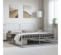 Metal Bed Frame Home Bedroom Bed Base Mattress Foundation Bedstead vidaXL