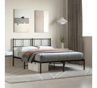 Metal Bed Frame Bedroom Platform Bed Base Bedstead Mattress Foundation vidaXL