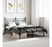 Metal Bed Frame Home Bedroom Bed Base Mattress Foundation Bedstead vidaXL