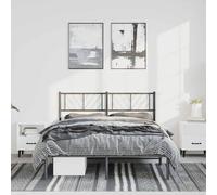 Metal Bed Frame Bedroom Platform Bed Base Bedstead Mattress Foundation vidaXL