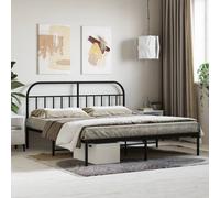 Metal Bed Frame Bedroom Bed Base Bedstead Metal Matress Foundation vidaXL