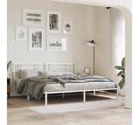 Metal Bed Frame Home Bedroom Bed Base Bedstead Mattress Foundation vidaXL