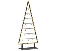 vidaXL Metal Christmas Tree with Stand Black 125.5 cm Steel, Living Room Decor Ideas, Minimalist Metal Tree, Contemporary Holiday Decoration, Aesthetic Indoor Christmas