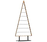vidaXL Metal Christmas Tree Black 180 cm Steel