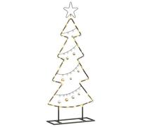 vidaXL Metal Christmas Tree Black 90.5 cm Steel
