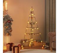 vidaXL Metal Christmas Tree for Decoration Black 140 cm