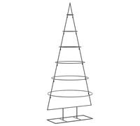 vidaXL Metal Christmas Tree for Decoration Black 150 cm | This sleek tree adds a modern touch to any decor, Folds down easily for storage when you're not using it,