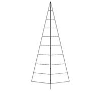 vidaXL Metal Christmas Tree for Decoration Black 210 cm