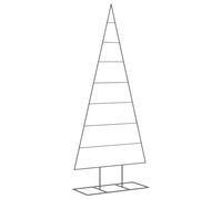 vidaXL Metal Christmas Tree for Outdoor Decoration - Black Artificial Xmas Tree, DIY, Modern, 180 cm Height